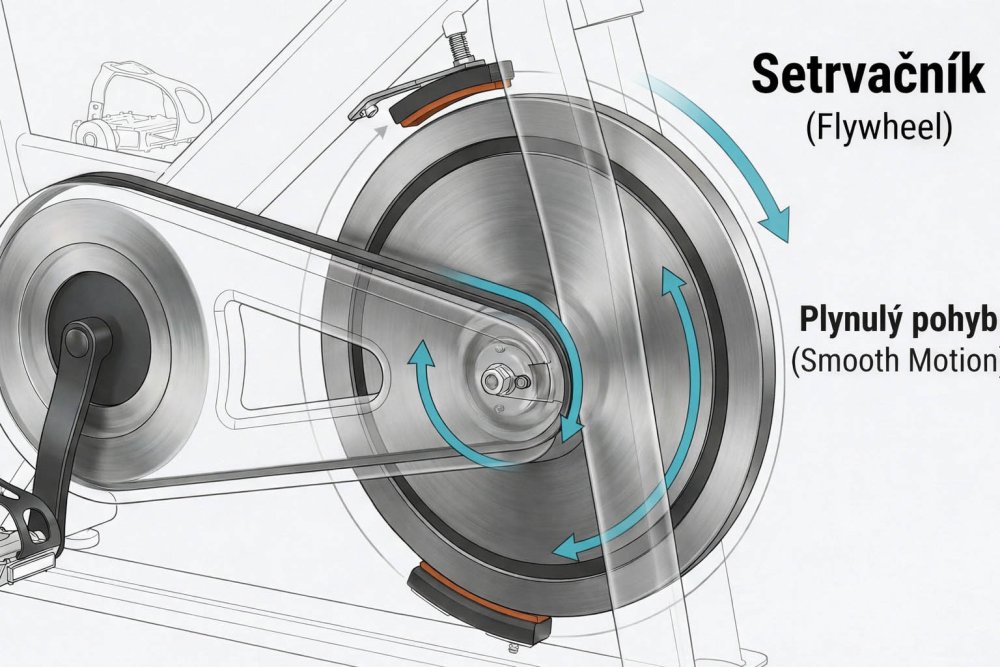 setrvačník rotopedu