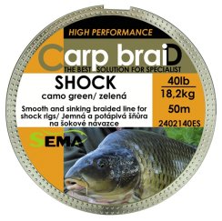 Pletená šňůra Sema Shock camo 30 lbs / 13,6 kg
