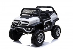 Dětské elektrické auto Mercedes Benz Unimog Truck - bílá