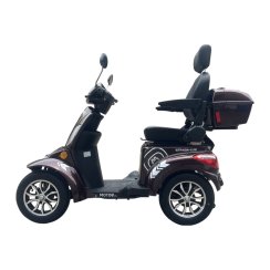 Elektrický čtyřkolový vozík RACCEWAY® STRADA LUX, coffee
