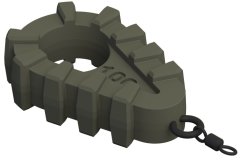 Rybářské olovo Suretti Grip s očkem a obratlíkem 100 g