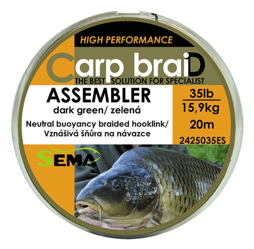 Pletená šňůra Sema Assembler 20 m 25 lbs / 11,4 kg