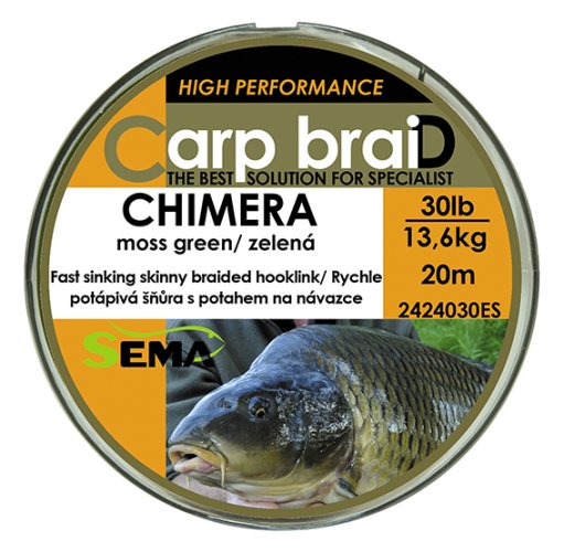 Pletená šňůra Sema Chimera 20 m 30 lbs / 13,6 kg