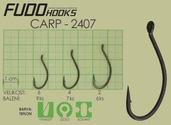 Rybářský háček Fudo Hooks Carp vel. 2(bal.6ks)