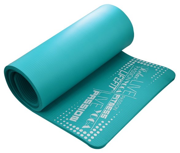 Podložka LIFEFIT® YOGA MAT EXKLUZIV PLUS, 180x58x1,5cm, tyrkysová