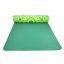 Podložka LIFEFIT® YOGA MAT MANDALA DUO, 183x58x0,6cm, zelená