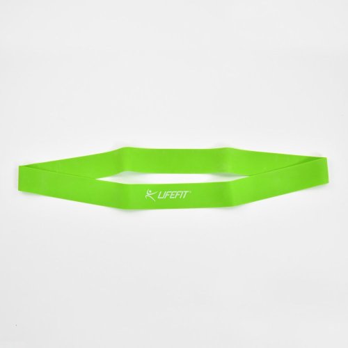 Posilovací guma LIFEFIT® KRUH SOFT, sv. zelená