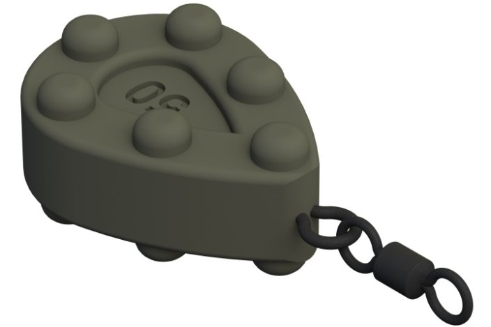 Rybářské olovo Suretti Stubby s očkem a obratlíkem 40 g