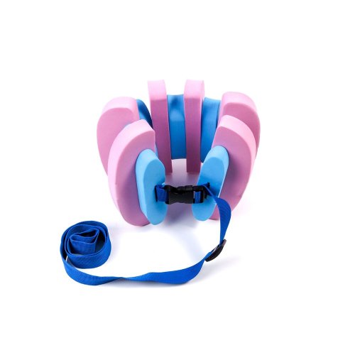 Plavecký pás EVA, 13 dílků, růžovo-modrý