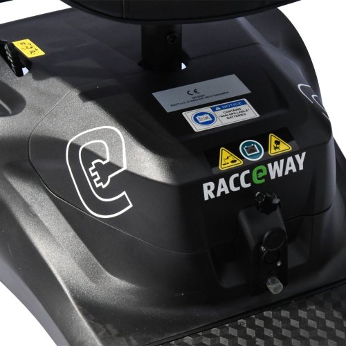Elektrický čtyřkolový vozík RACCEWAY® SOLID, černý