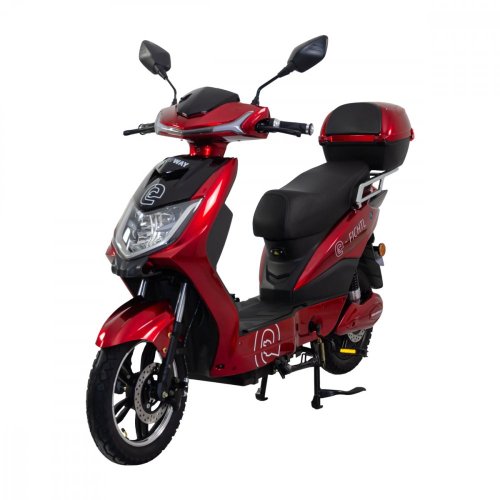 Elektroskútr RACCEWAY® E-FICHTL®, červený-lesklý, bez baterie