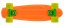 Penny board 22" SULOV® NEON SPEEDWAY oranžovo-žlutý