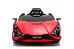 Dětské elektrické auto Lamborghini Sian červená/red