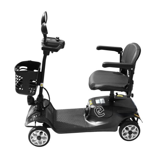 Elektrický čtyřkolový vozík RACCEWAY® SOLID, černý