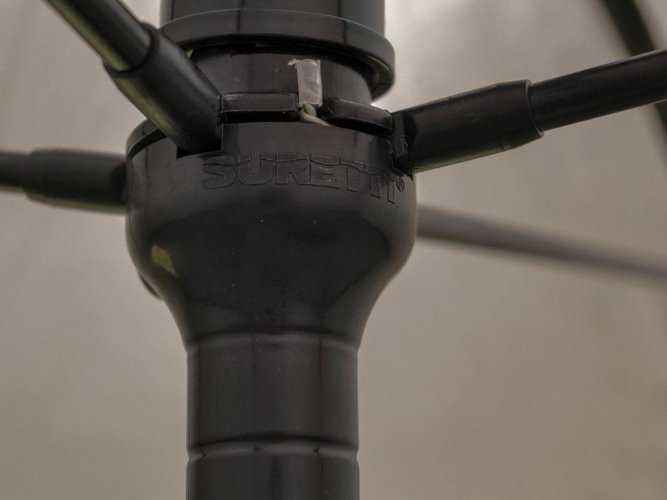 Bivak nebo rybářský deštník Suretti Deštník DUUM 220 s bočnicí