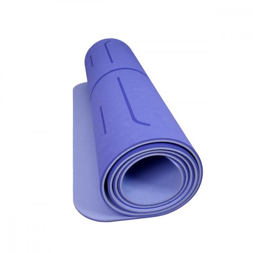 Podložka LIFEFIT® YOGA MAT LOTOS DUO, 183x58x0,6cm, modrá