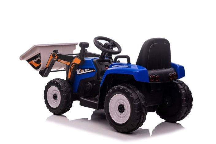 Dětský elektrický traktor Eljet s nakládací lžící modrá, Li-Ion