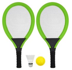 Líný tenis RULYT® set zelený - rakety, míček, košík