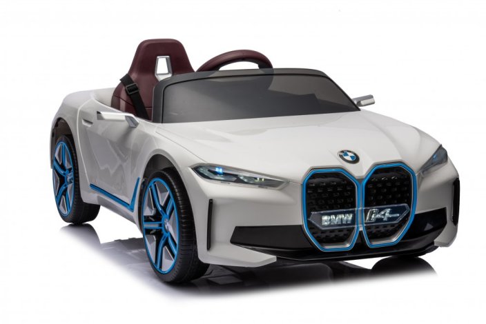 Dětské elektrické auto BMW i4 bílá/white