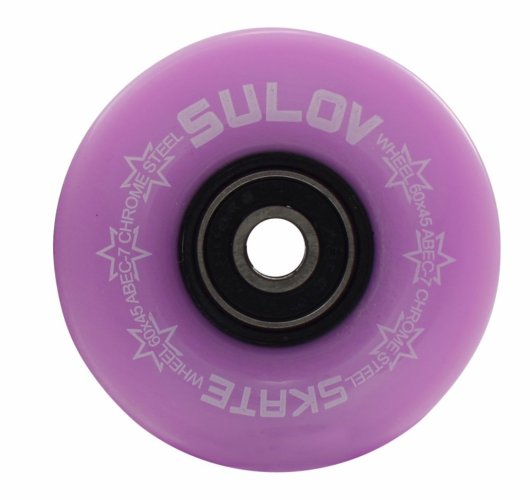 Kolečka Penny board PASTEL PURPLE 60 x 45mm 85A (sada 4ks s ložisky ABEC-7 chrome)