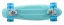 Penny board 22" BURN RIDER modrý fosforeskující, blikající kolečka