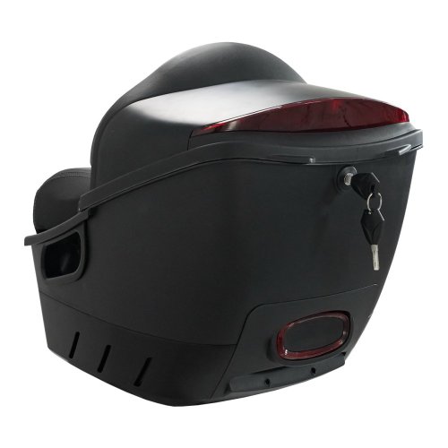 Zadní kufr se sedlem a nosičem k elektroskútru RACCEWAY® PAŘEZ, černý