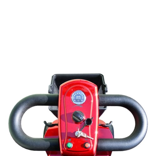 Elektrický čtyřkolový vozík RACCEWAY® SPLIT, vínový