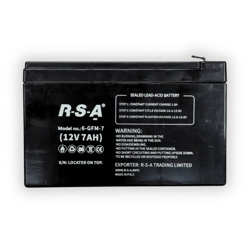 Baterie olověná průmyslová ELJET R-S-A, 12V 7Ah