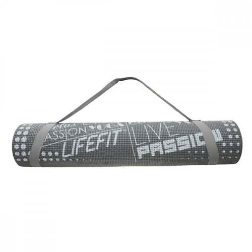 Gymnastická podložka LIFEFIT® SLIMFIT PLUS, 173x58x0,6cm, šedá