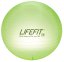 Gymnastický míč LIFEFIT® TRANSPARENT 75 cm, sv. zelený