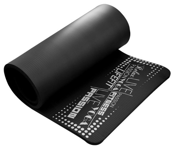 Podložka LIFEFIT® YOGA MAT EXKLUZIV PLUS, 180x58x1,5cm, černá