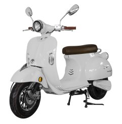 Elektroskútr  RACCEWAY® CENTURY E-RETRO, bílý-lesklý