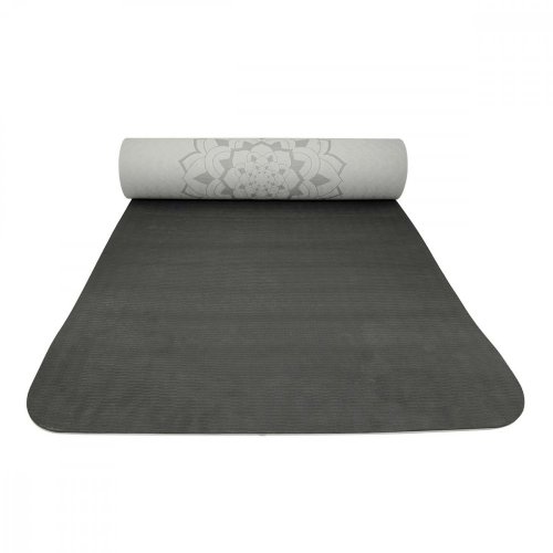 Podložka LIFEFIT® YOGA MAT RELAX DUO, 183x58x0,6cm, černá