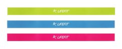 Posilovací gumy LIFEFIT® SOFT,MEDIUM,HARD, 3ks