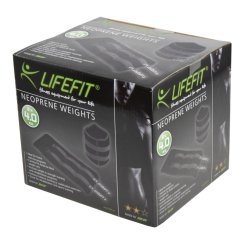 Neoprenová zátěž LIFEFIT® kotník/zápěstí S2 2x4,0kg, černá