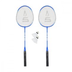Badmintonový set SULOV®, 2x raketa, 2x míček, vak - tmavě modrý