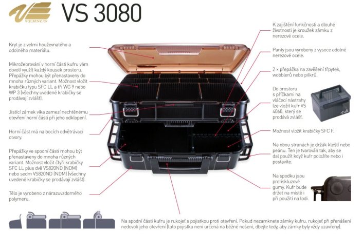 Rybářská bižuterie Versus VS 3080 žlutý