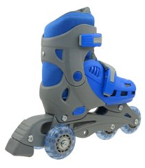 Kolečkové brusle TRISKATE BASIC, šedo-modré