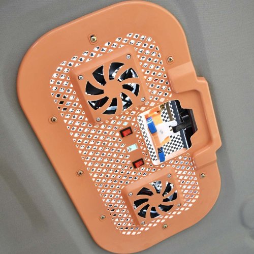 Elektrická pracovní čtyřkolka RACCEWAY® HIPPO, modrá