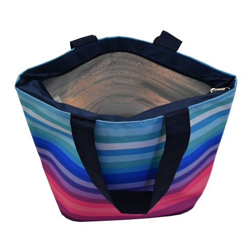 Chladící taška plážová, 20l, pruhovaná