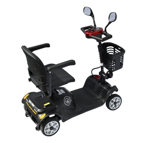 Elektrický čtyřkolový vozík RACCEWAY® SOLID, vínový