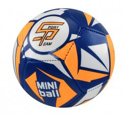 Fotbalový míč miniball SPORTTEAM®, modro-neon.oranžový