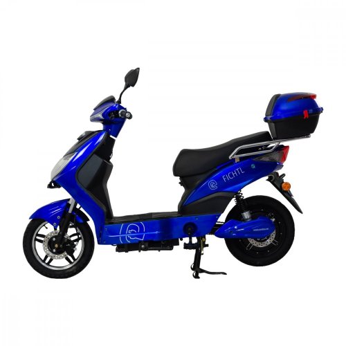 Elektroskútr RACCEWAY® E-FICHTL®, modrý-lesklý, bez baterie