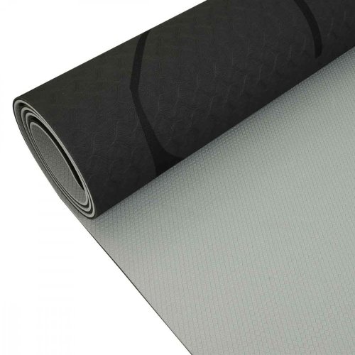 Podložka LIFEFIT® YOGA MAT LOTOS DUO, 183x58x0,6cm, černá