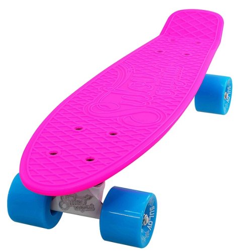 Penny board 22" SULOV® NEON SPEEDWAY růžovo-modro-bílý