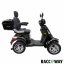 Elektrický čtyřkolový vozík RACCEWAY STRADA ELECTRIC SCOOTER, černý lesk
