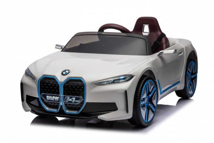 Dětské elektrické auto BMW i4 bílá/white