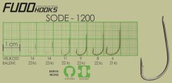 Rybářský háček Fudo Hooks® Sode, vel. 6(bal.21 ks)