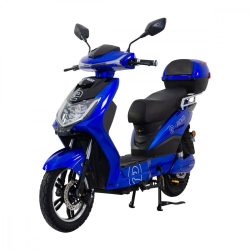Elektroskútr RACCEWAY® E-FICHTL®, modrý-lesklý, bez baterie