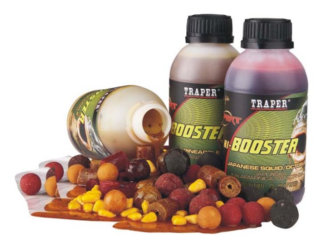 Partikl nebo vařená návnada Traper Booster Kukuřice